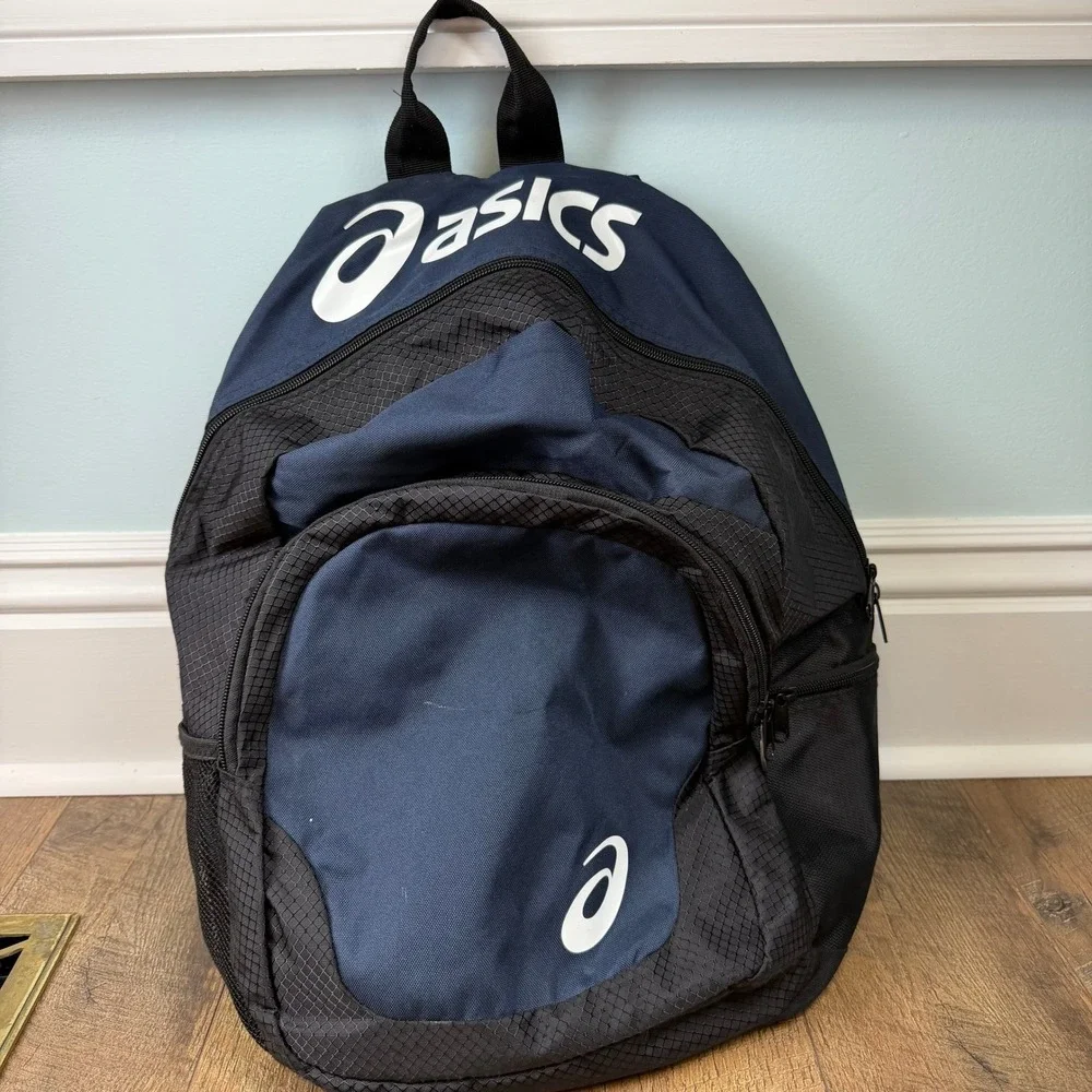 Asics Backpack Unisex One Size Navy Black